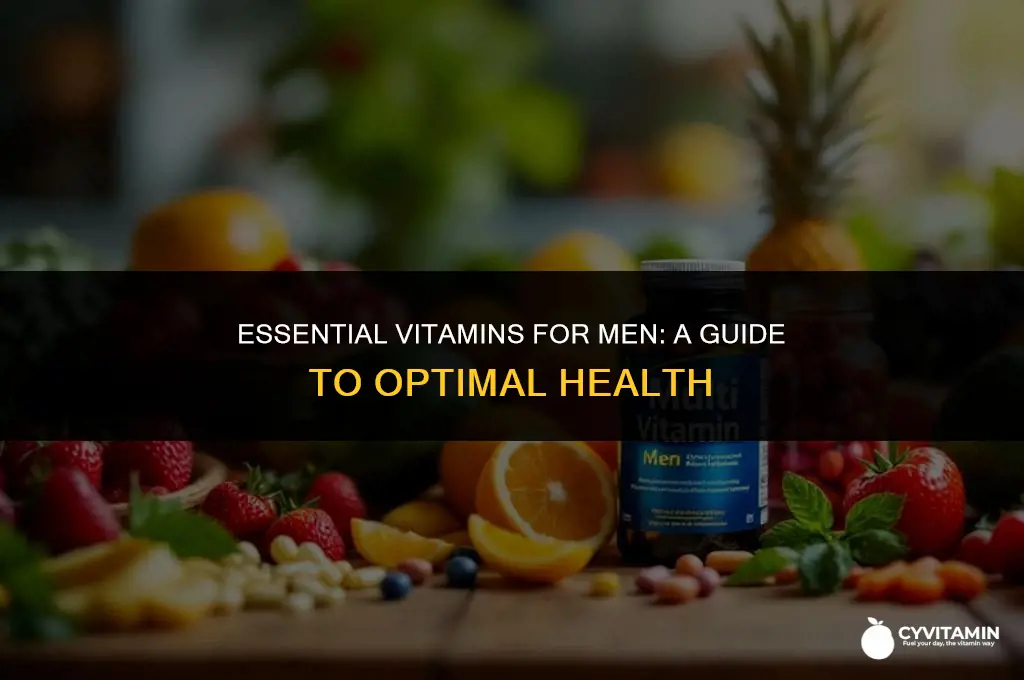 what vitamins should i take as a man
