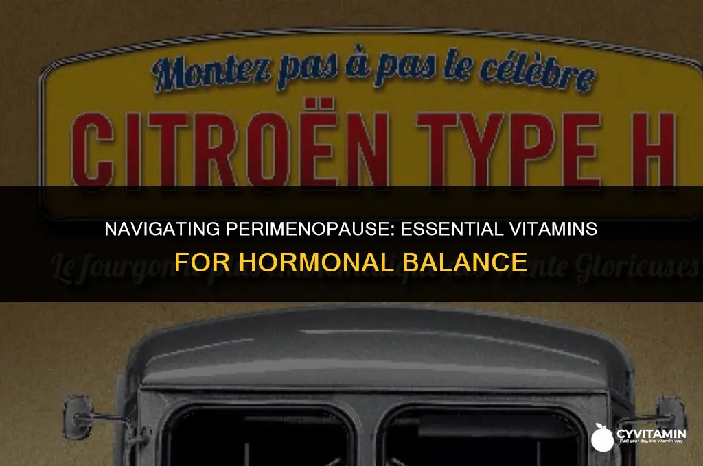 what vitamins should i take for perimenopause