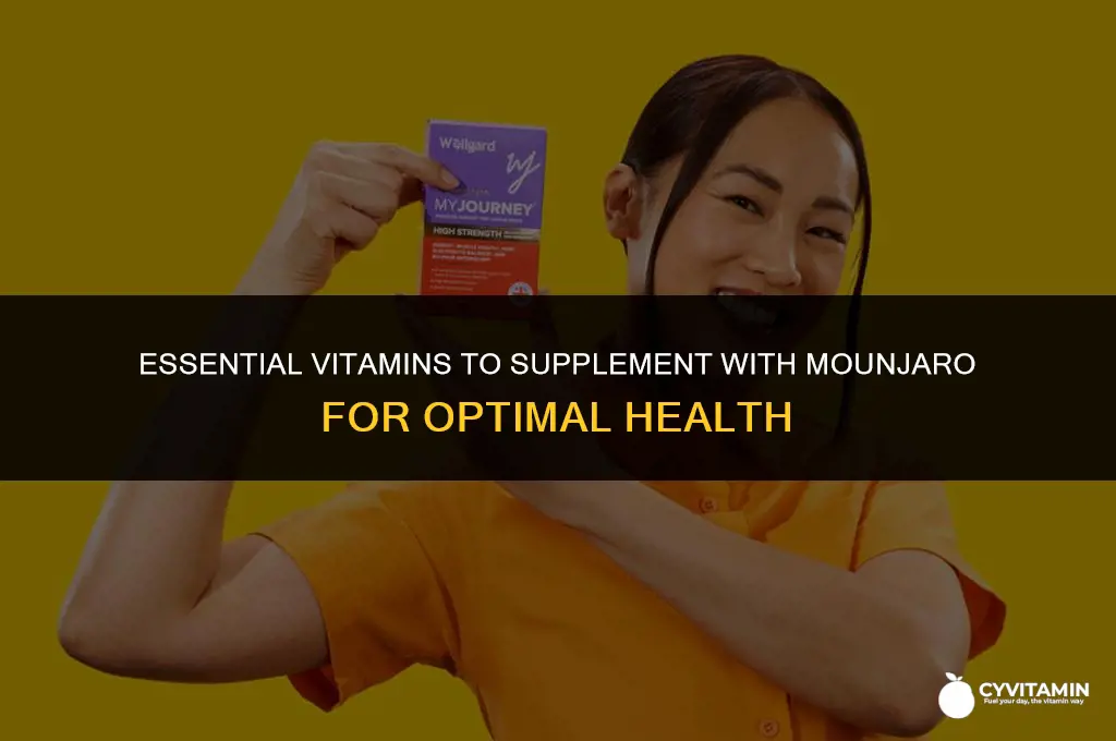 what vitamins should i take with mounjaro