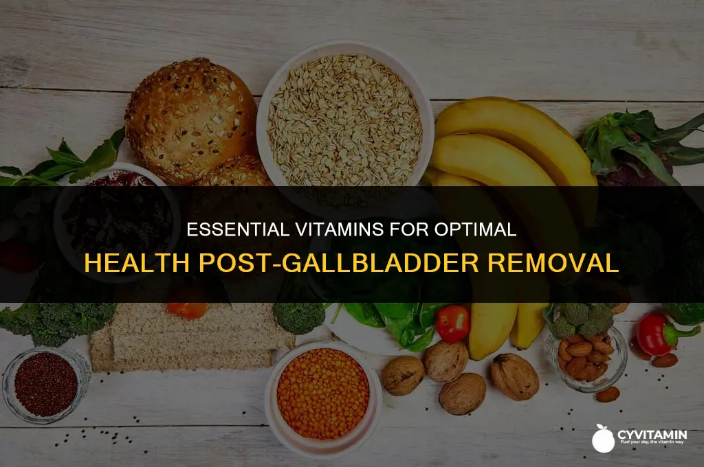 what vitamins to take after gallbladder removal