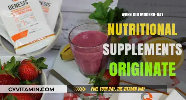 Exploring the Genesis of Modern Nutritional Supplements