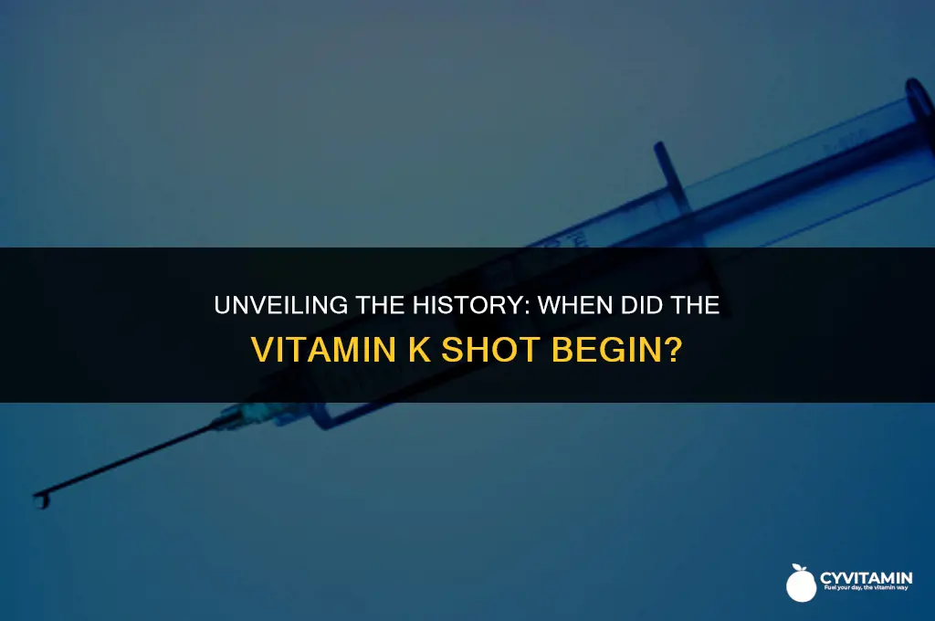 when did the vitamin k shot start