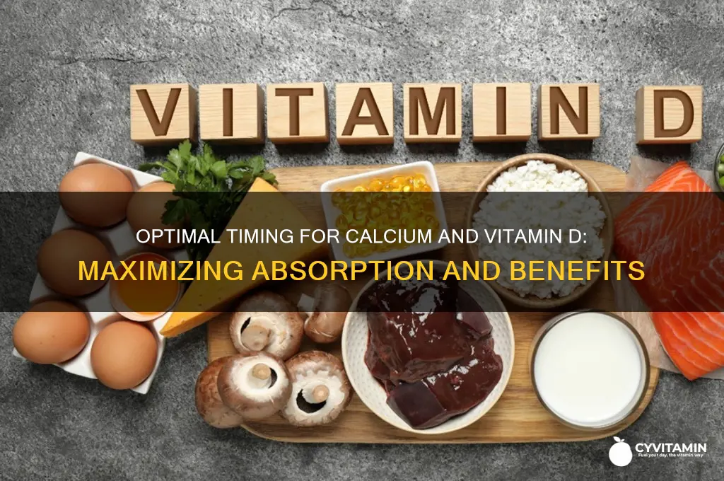 when is best time to take calcium and vitamin d