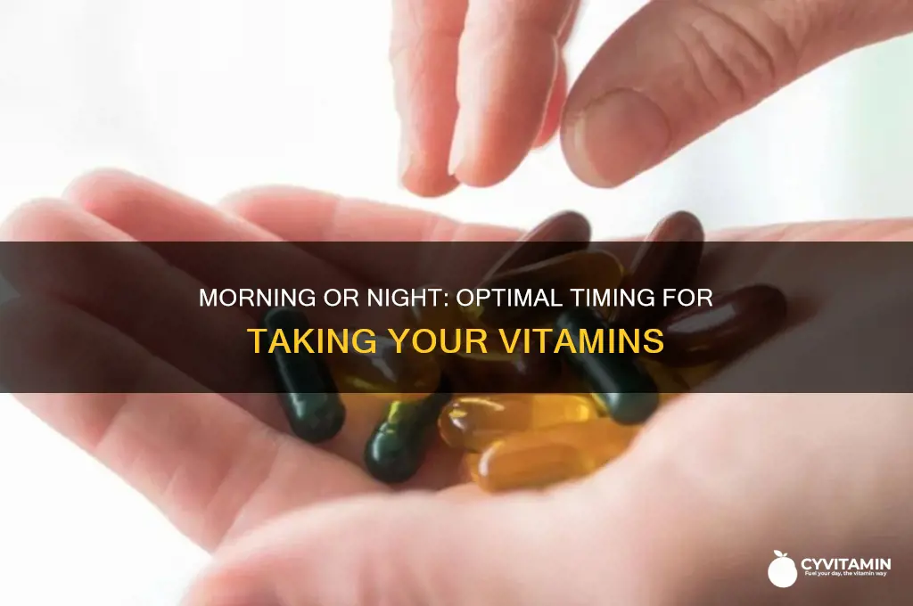 when is best time to take vitamins morning or night