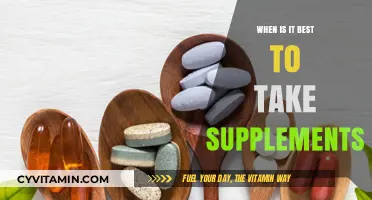 Optimal Timing for Supplements: Maximizing Benefits for Your Health