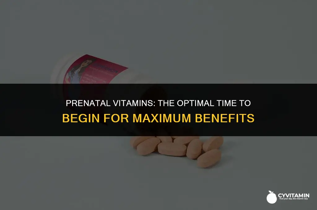 when is it too late to start taking prenatal vitamins