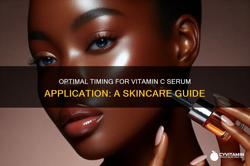 when is the best time to apply vitamin c serum