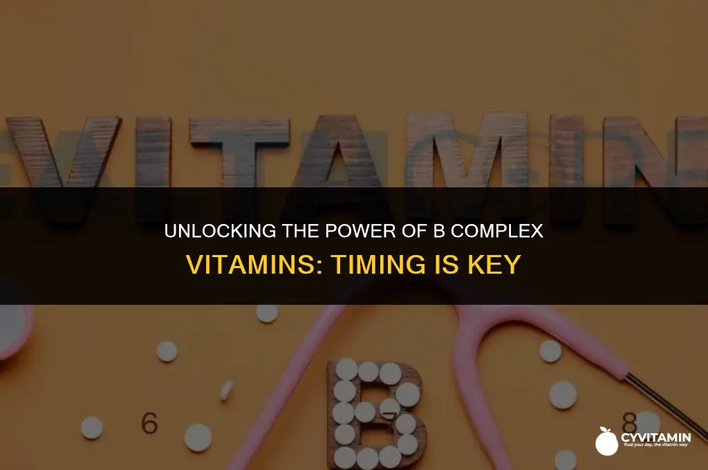 when is the best time to take b complex vitamins