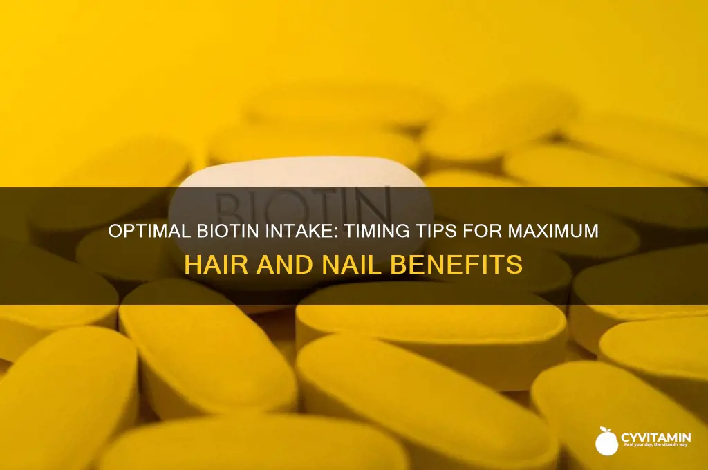 when is the best time to take biotin vitamins