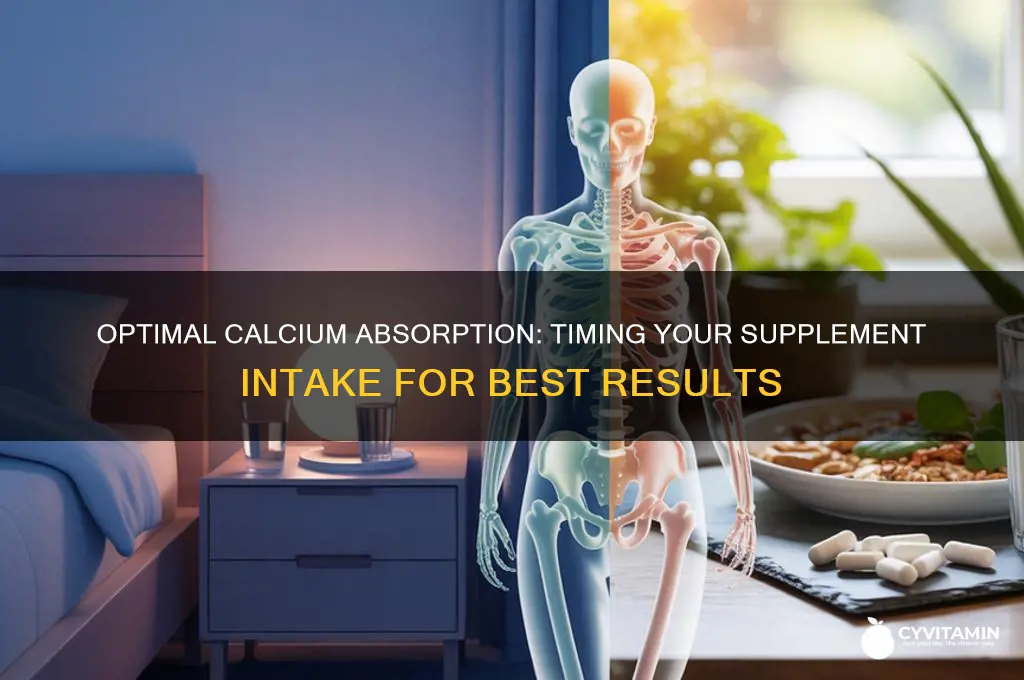 when is the best time to take calcium tablets