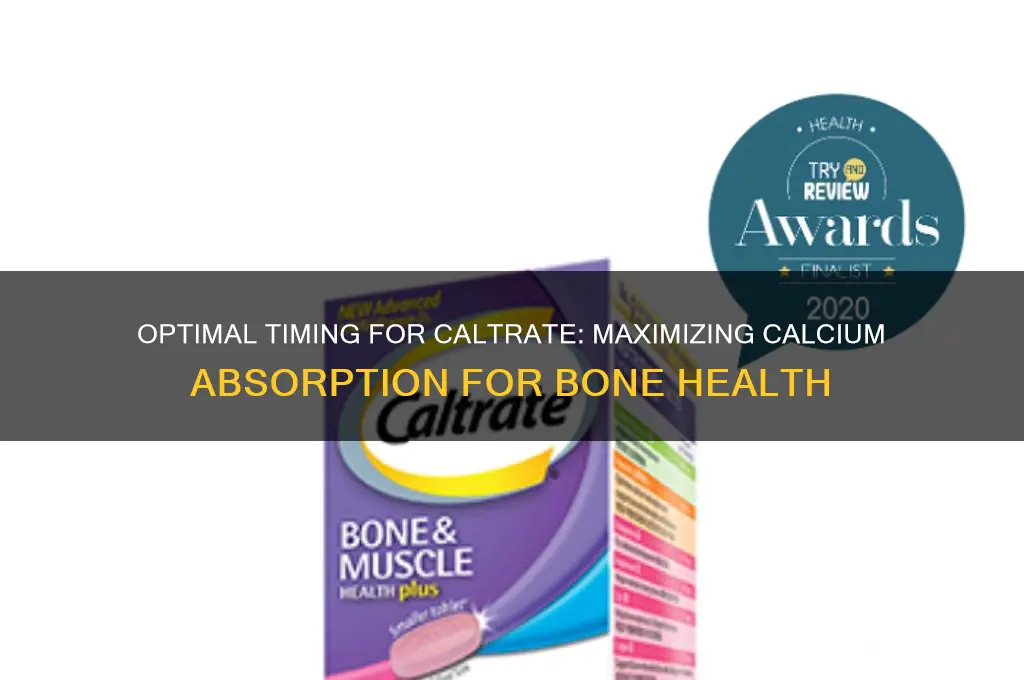 when is the best time to take caltrate