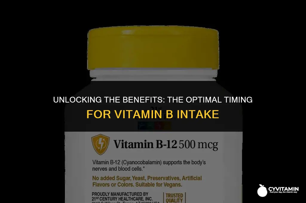 when is the best time to take vitamin b