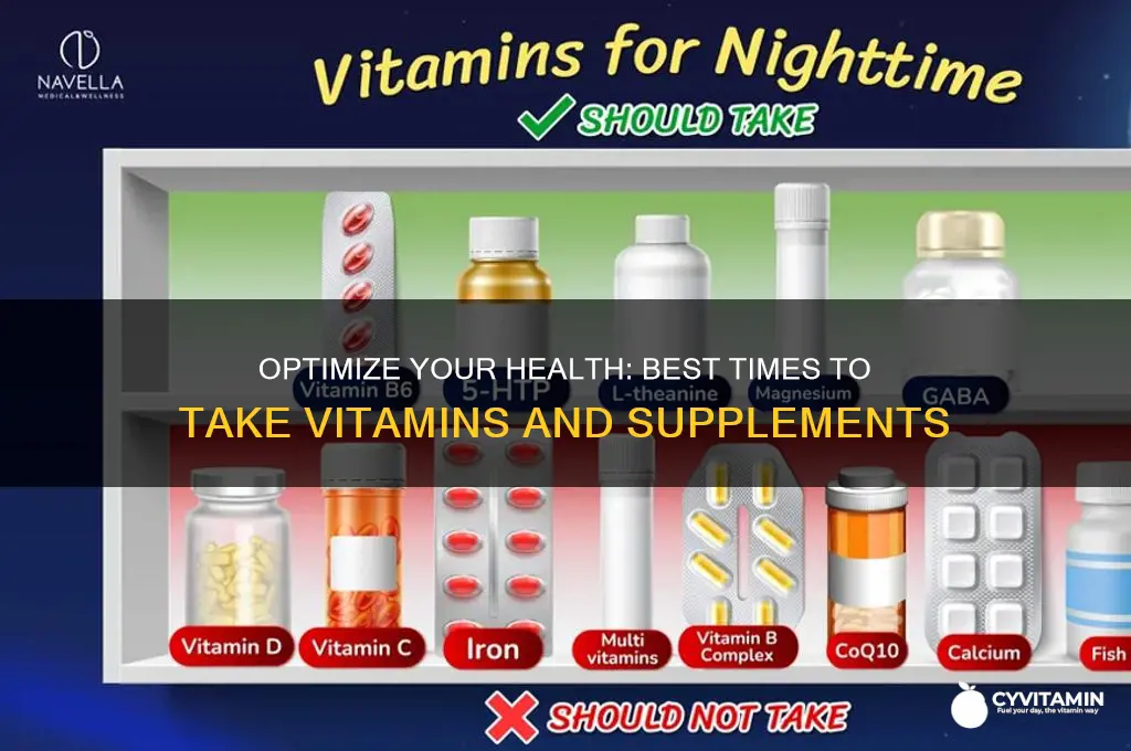 when is the best time to take vitamins and supplements