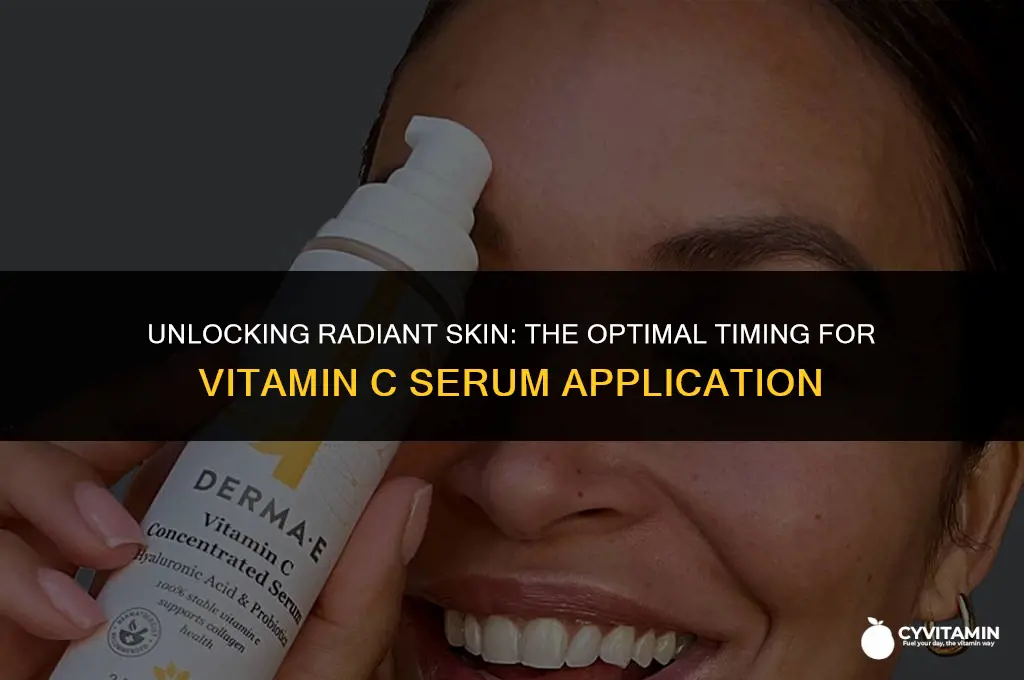 when is the best time to use vitamin c serum