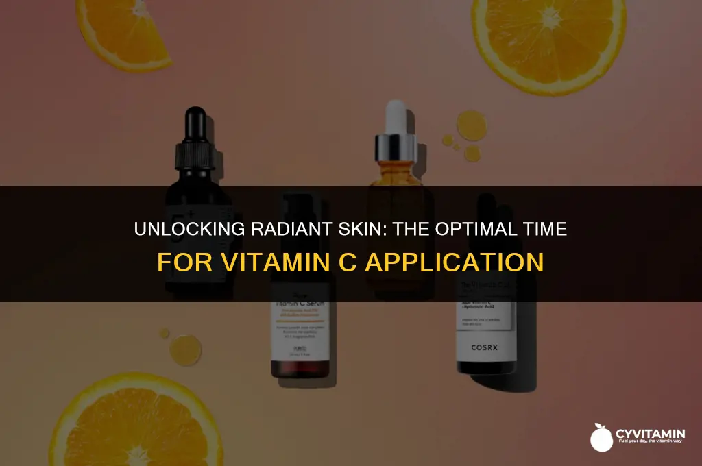 when should i put vitamin c on my face