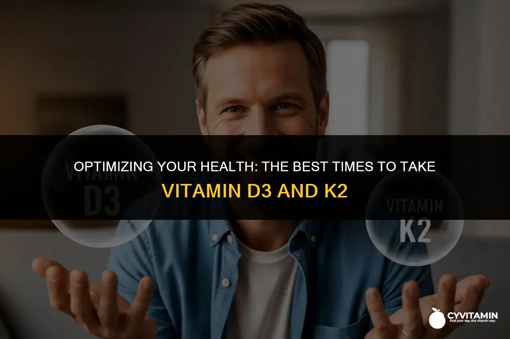 when should i take vitamin d3 and k2