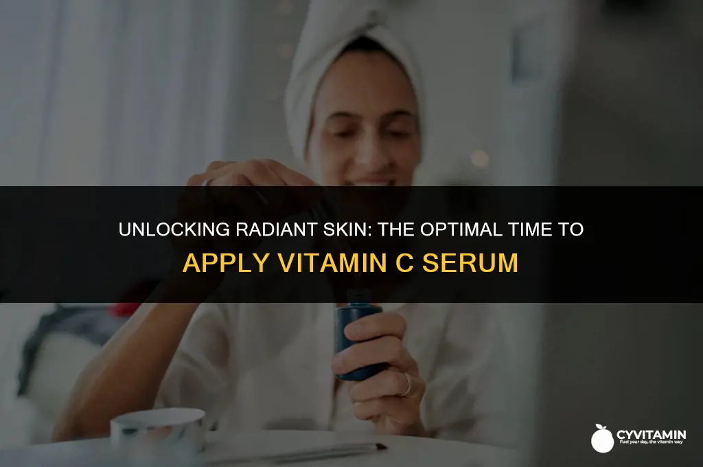 when should you apply vitamin c serum