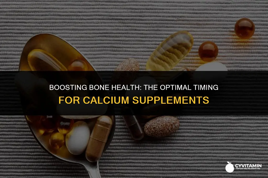 when should you take calcium supplement