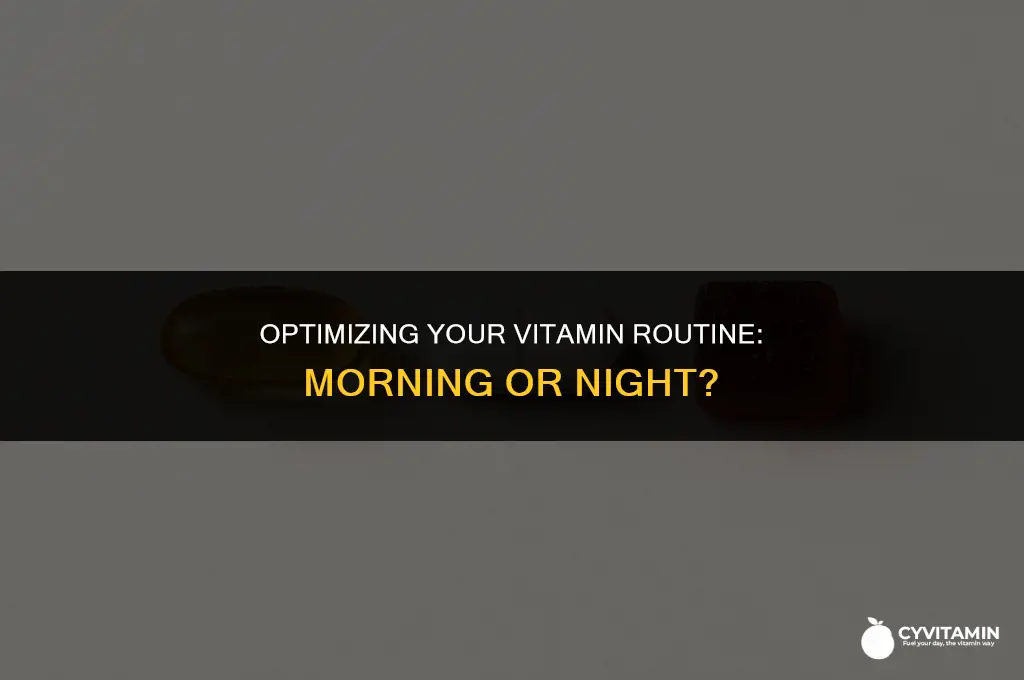 when should you take vitamins morning or night