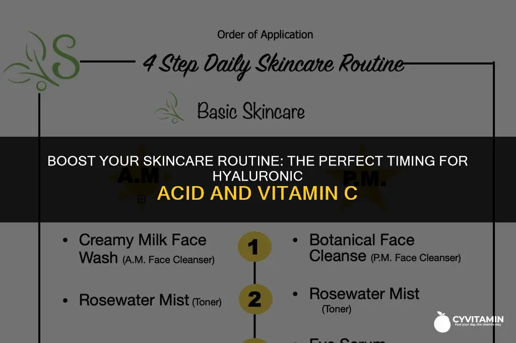 when to apply hyaluronic acid and vitamin c