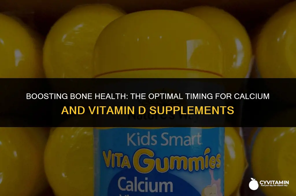 when to take calcium and vitamin d supplements