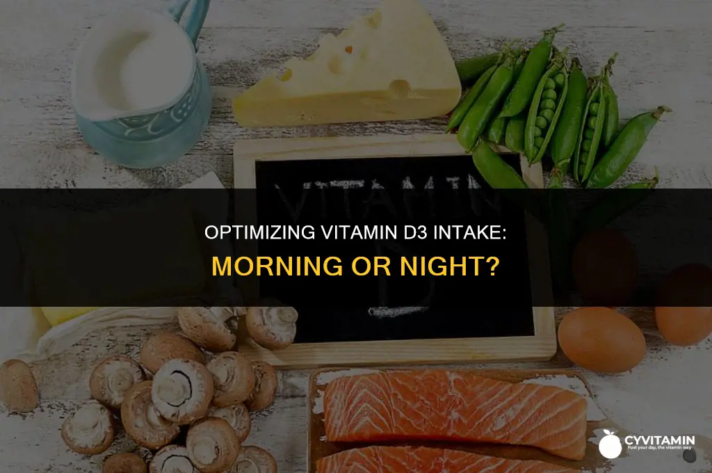 when to take vitamin d3 morning or night