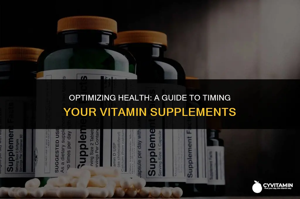 when to take vitamin supplements