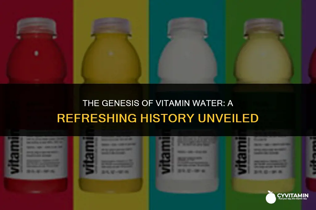 when was vitamin water invented