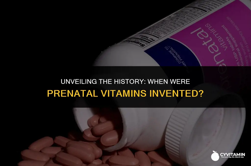 when were prenatal vitamins invented