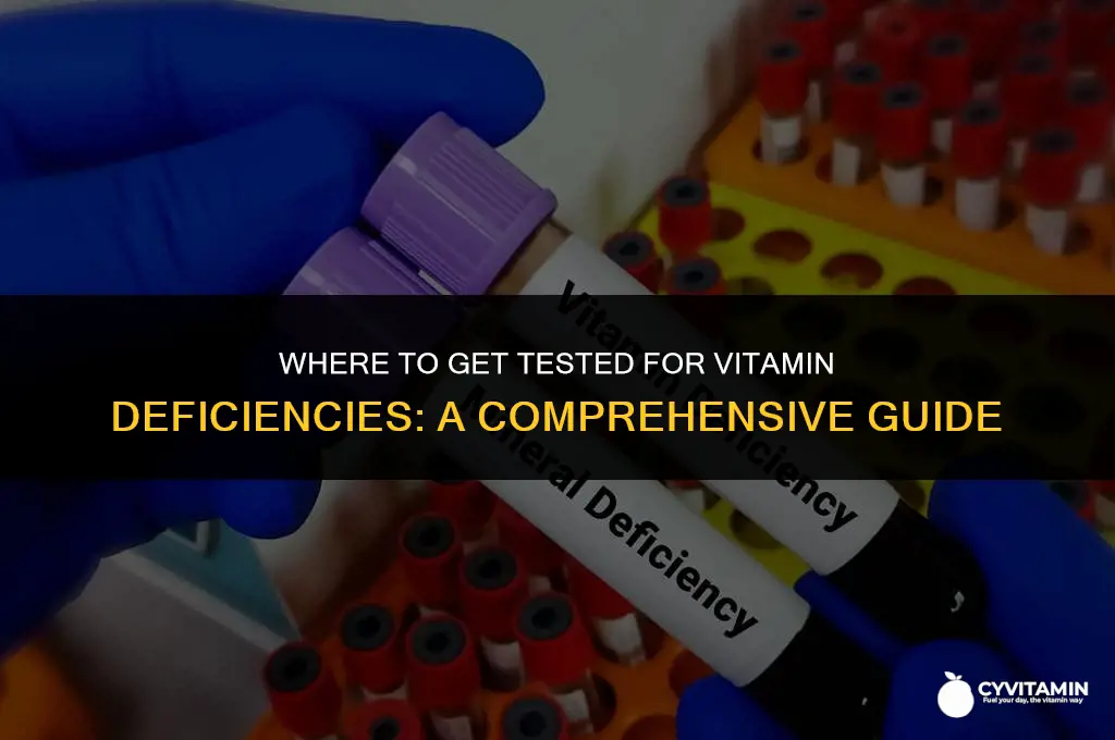 where can i get a vitamin deficiency test