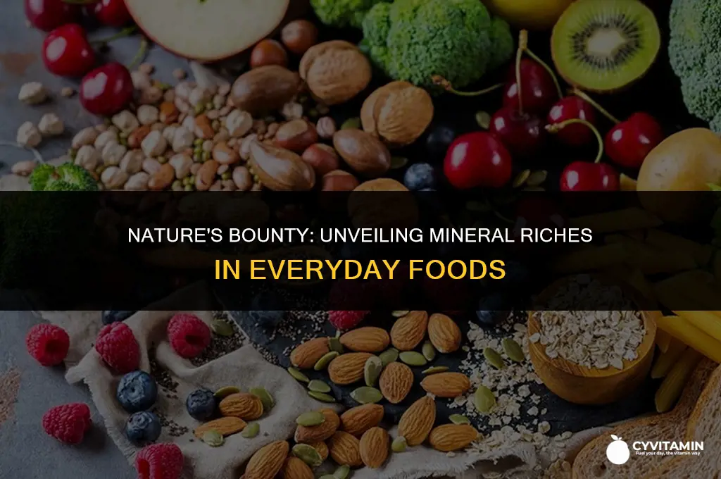 where can we find minerals in food