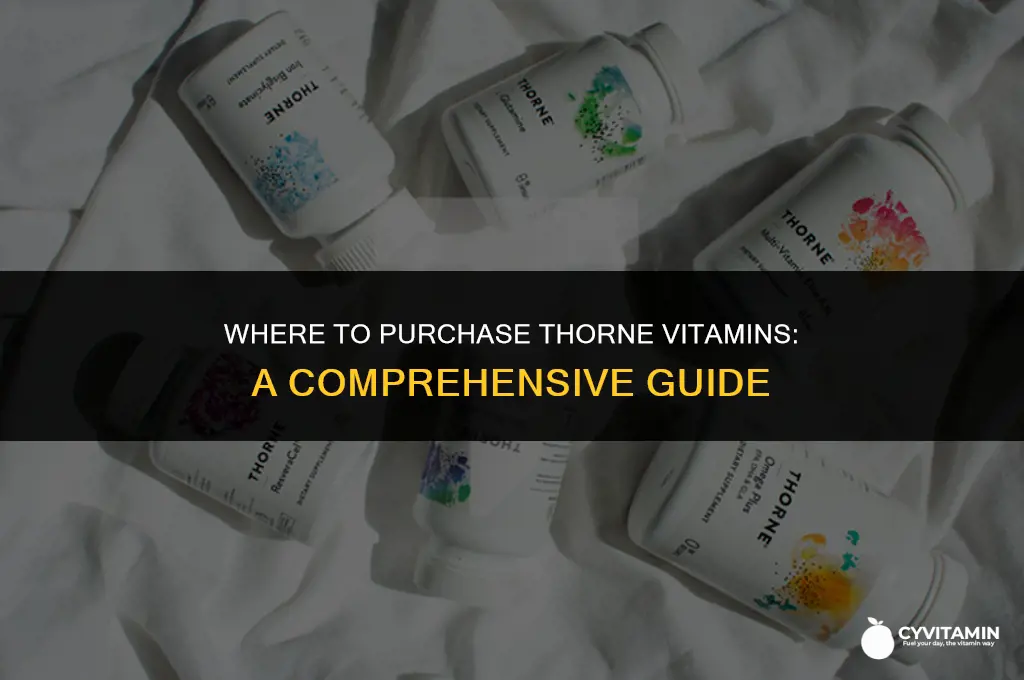 where can you buy thorne vitamins