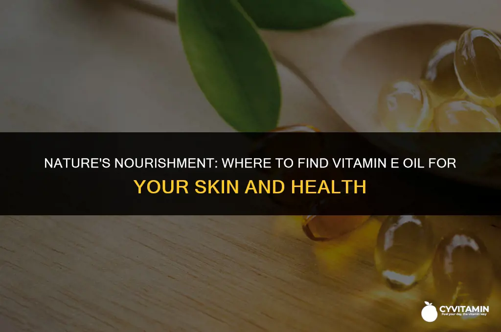 where can you get vitamin e oil