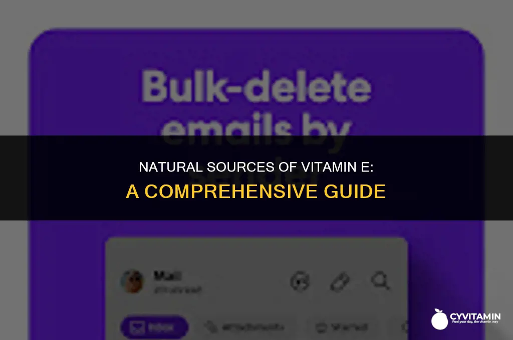 where do you get vitamin e from