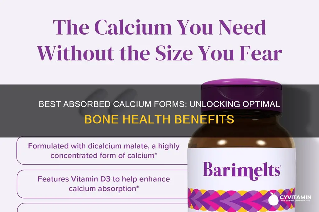 which calcium form is best absorbed