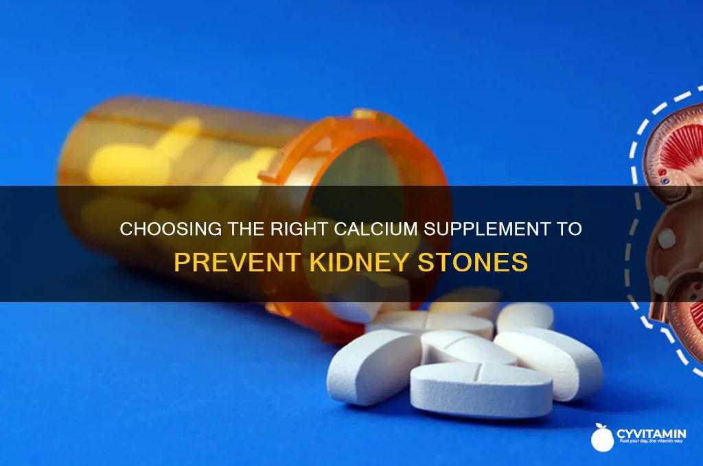 which calcium supplement is best for kidney stones