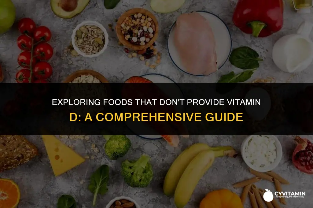 which food is not a source of vitamin d