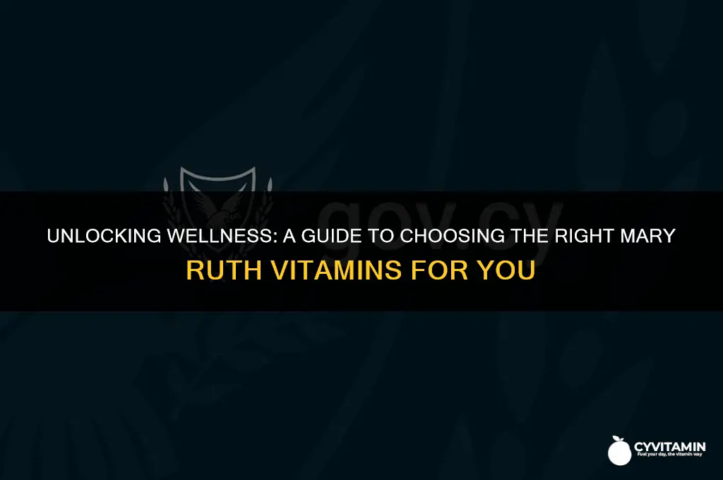 which mary ruth vitamins should i take