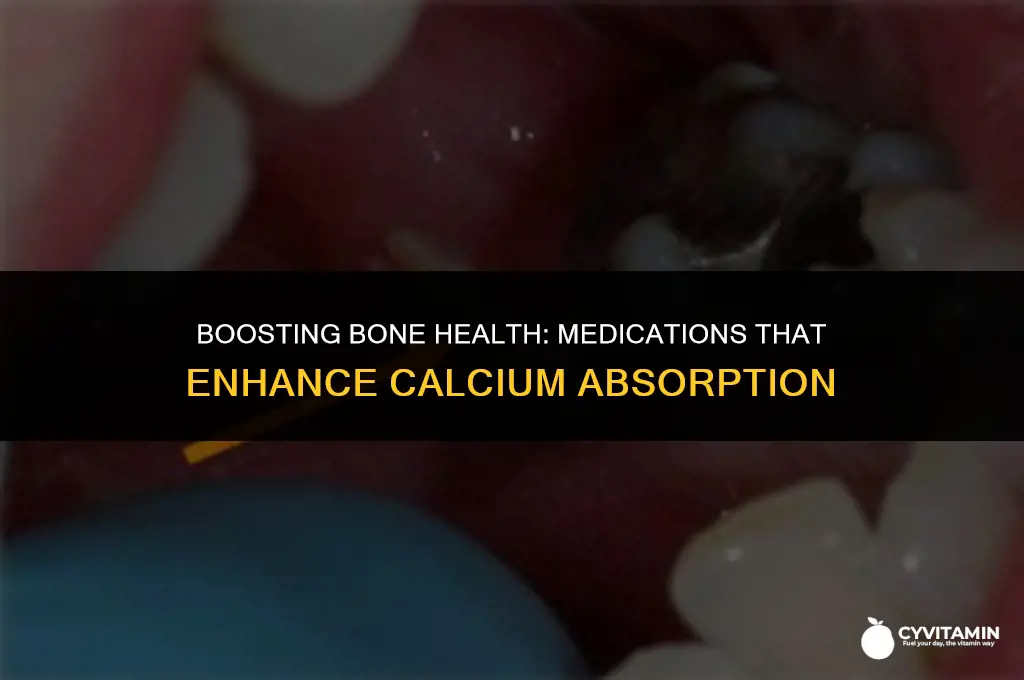 which medication increases calcium absorption into the bone