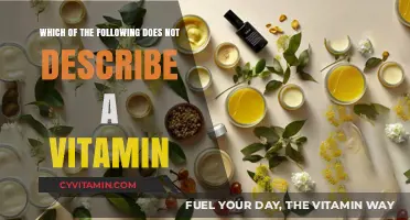 Decoding Nutrition: What's Not a Vitamin Among These?