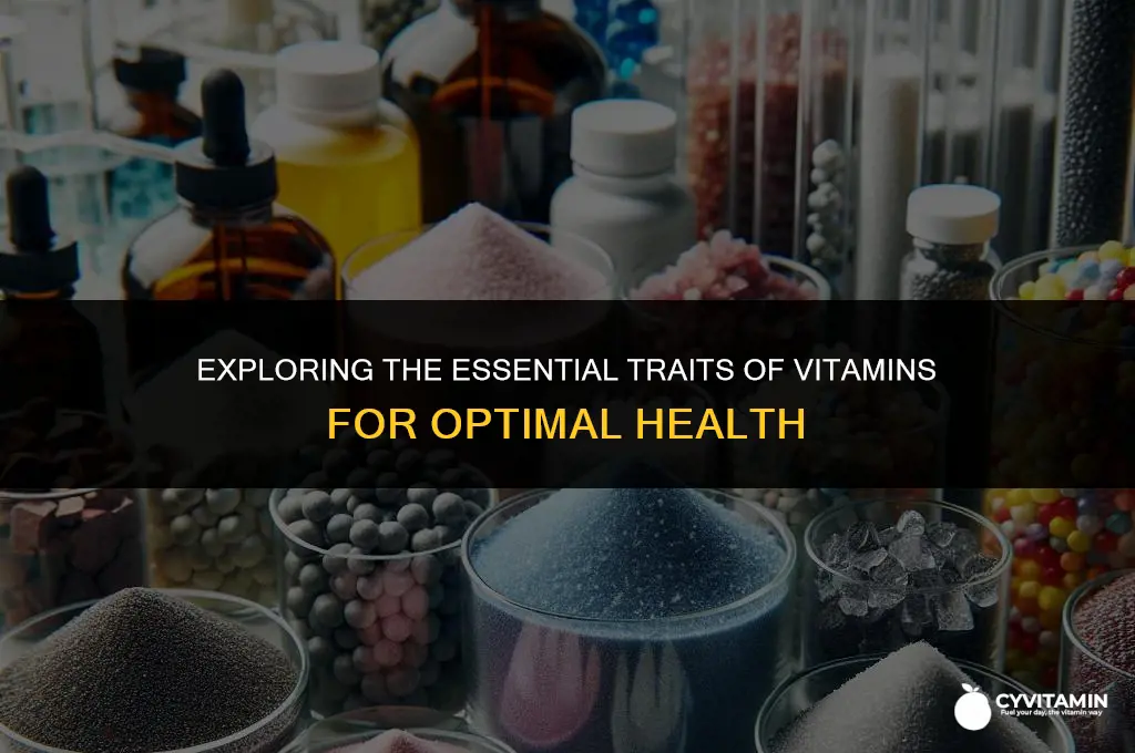 which of the following is a characteristic of vitamins