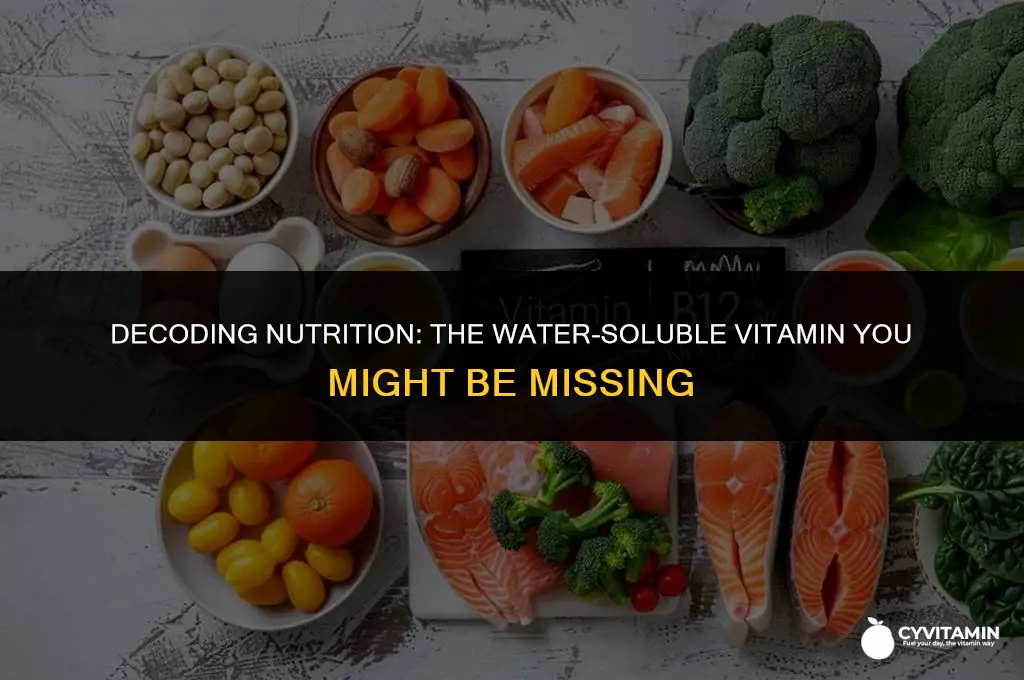 which of the following is not a fat soluble vitamin