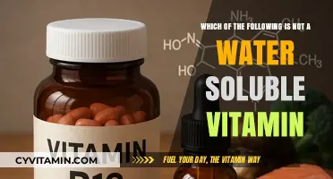 Exploring the Vitamin World: Which One Doesn't Dissolve in Water?