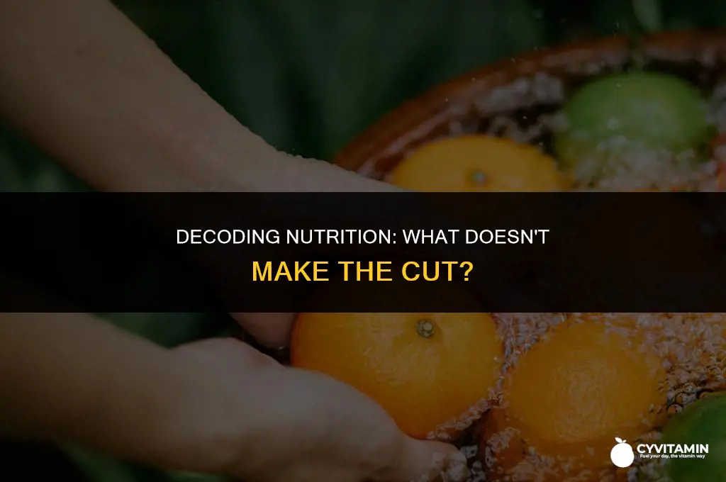 which of the following is not considered a nutrient