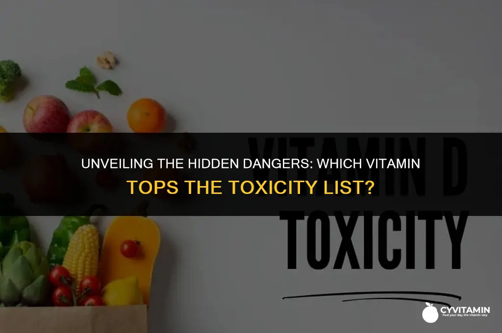 which of the following is the most potentially toxic vitamin