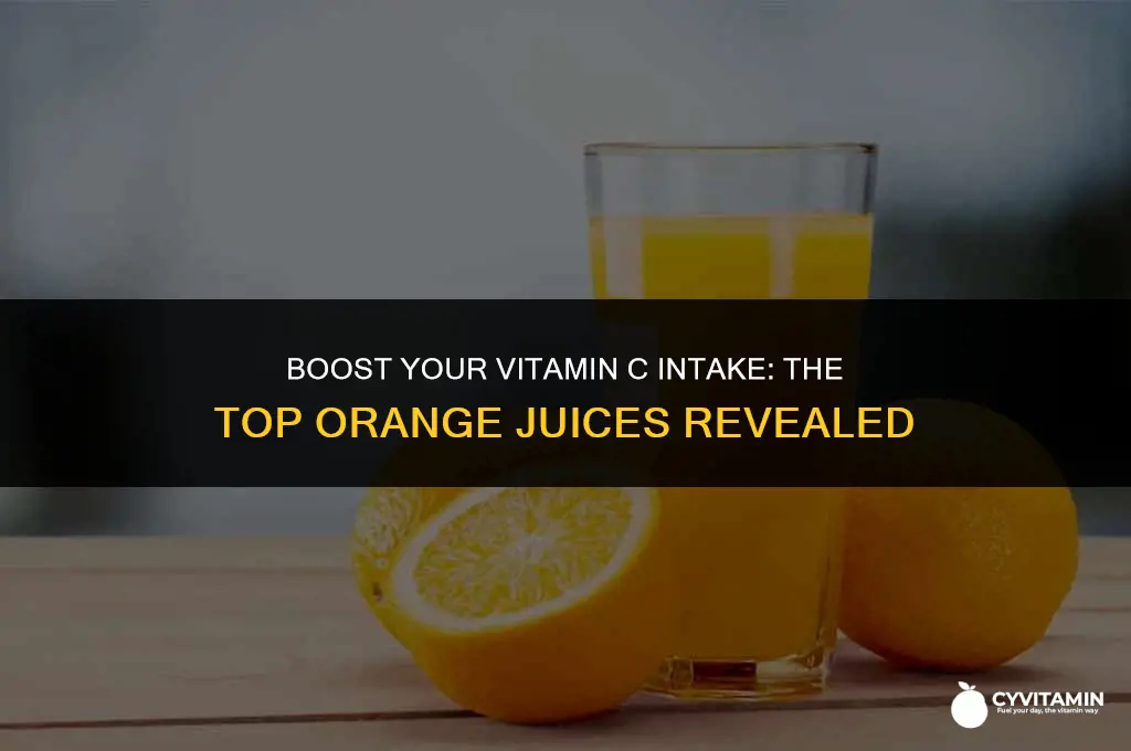 which orange juice contains the most vitamin c