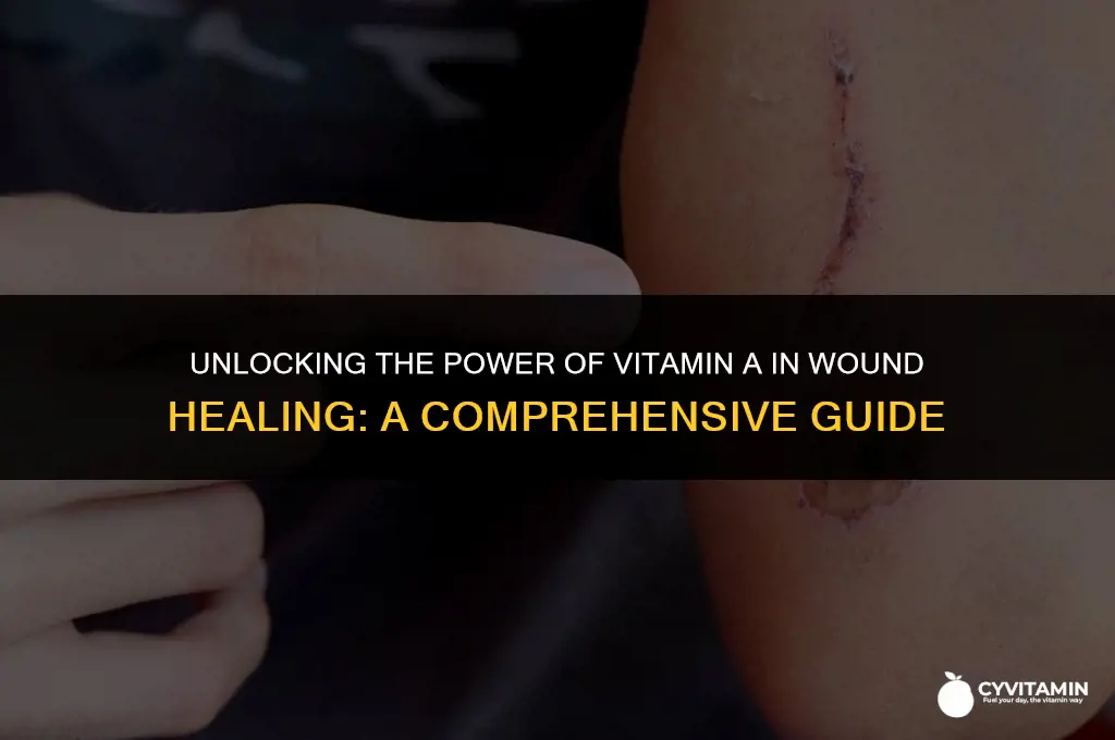 which role does vitamin a play in wound healing