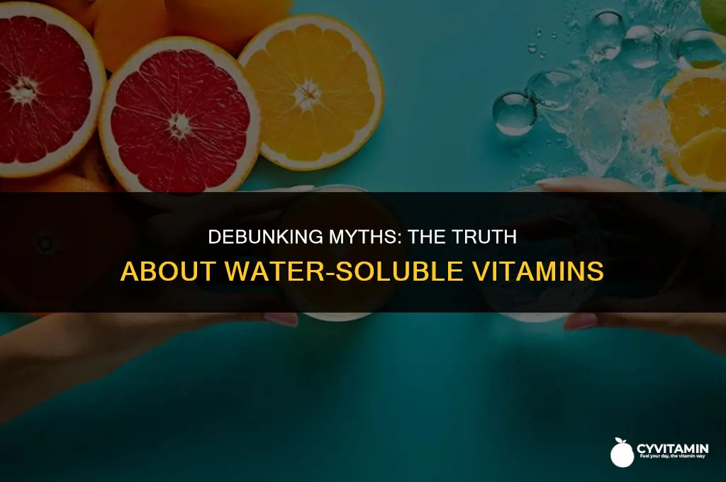 which statement regarding water soluble vitamins is false