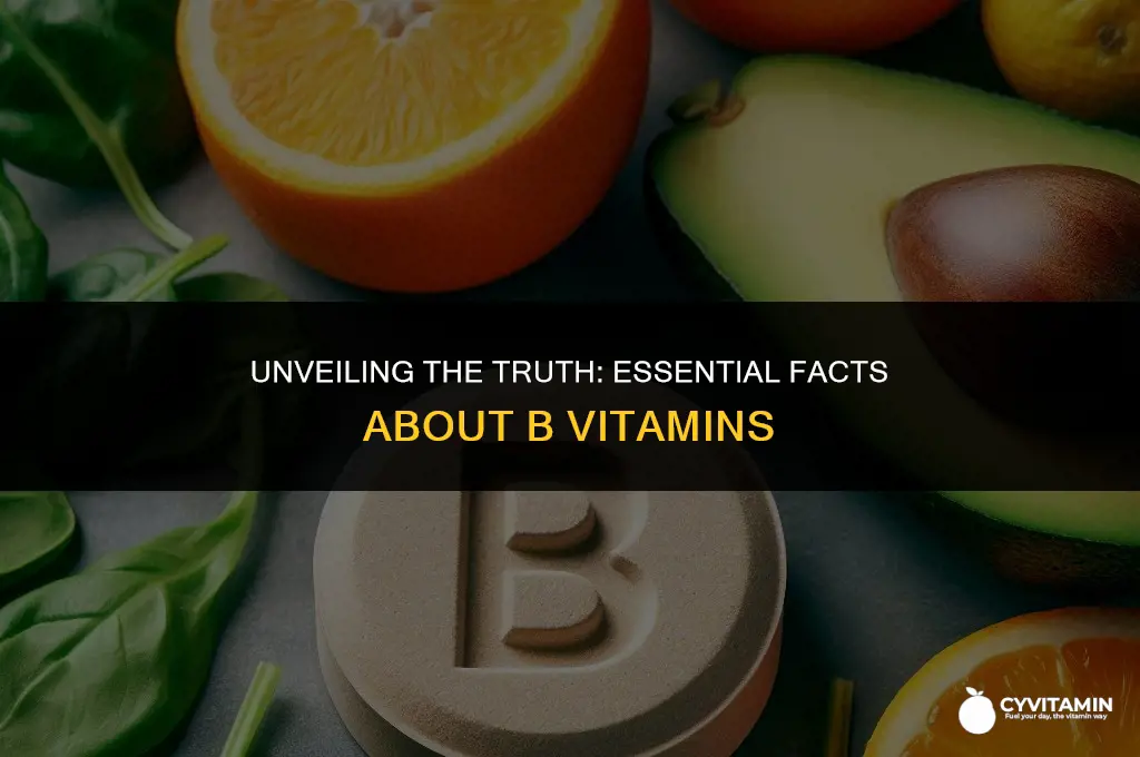 which statements about b vitamins are true