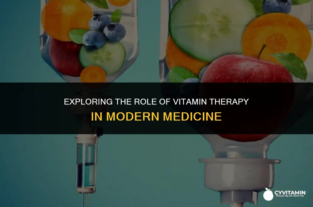 which type of medicine uses vitamin therapy
